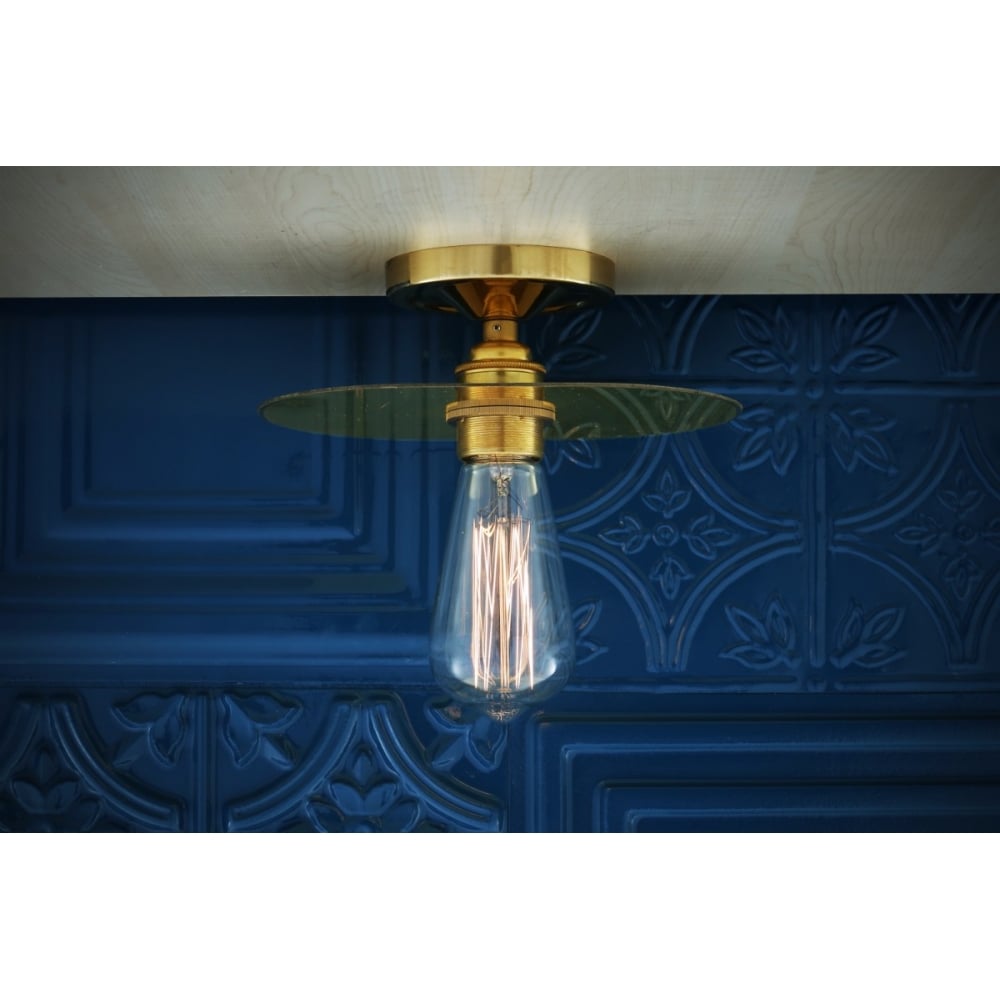 Kigoma Vintage Brass Ceiling Light Fixture