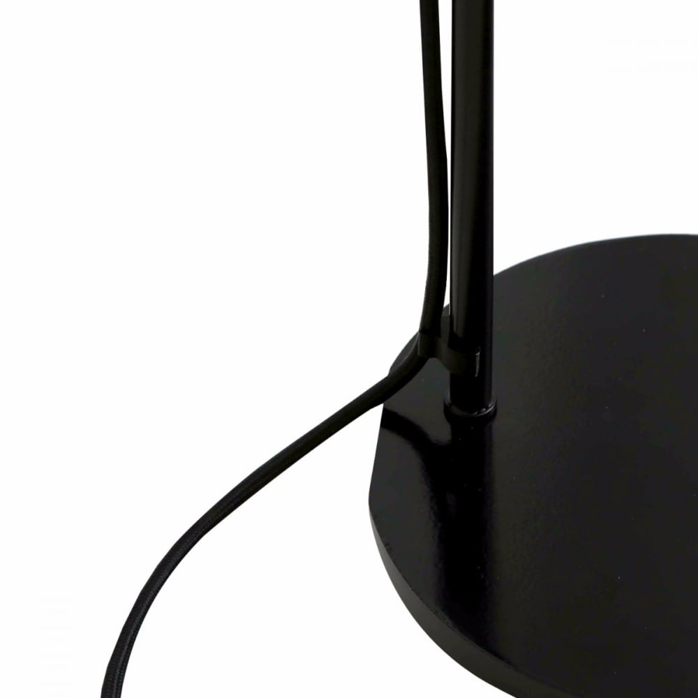Cairo Floor Lamp in Polished Brass and Matte Black Finish