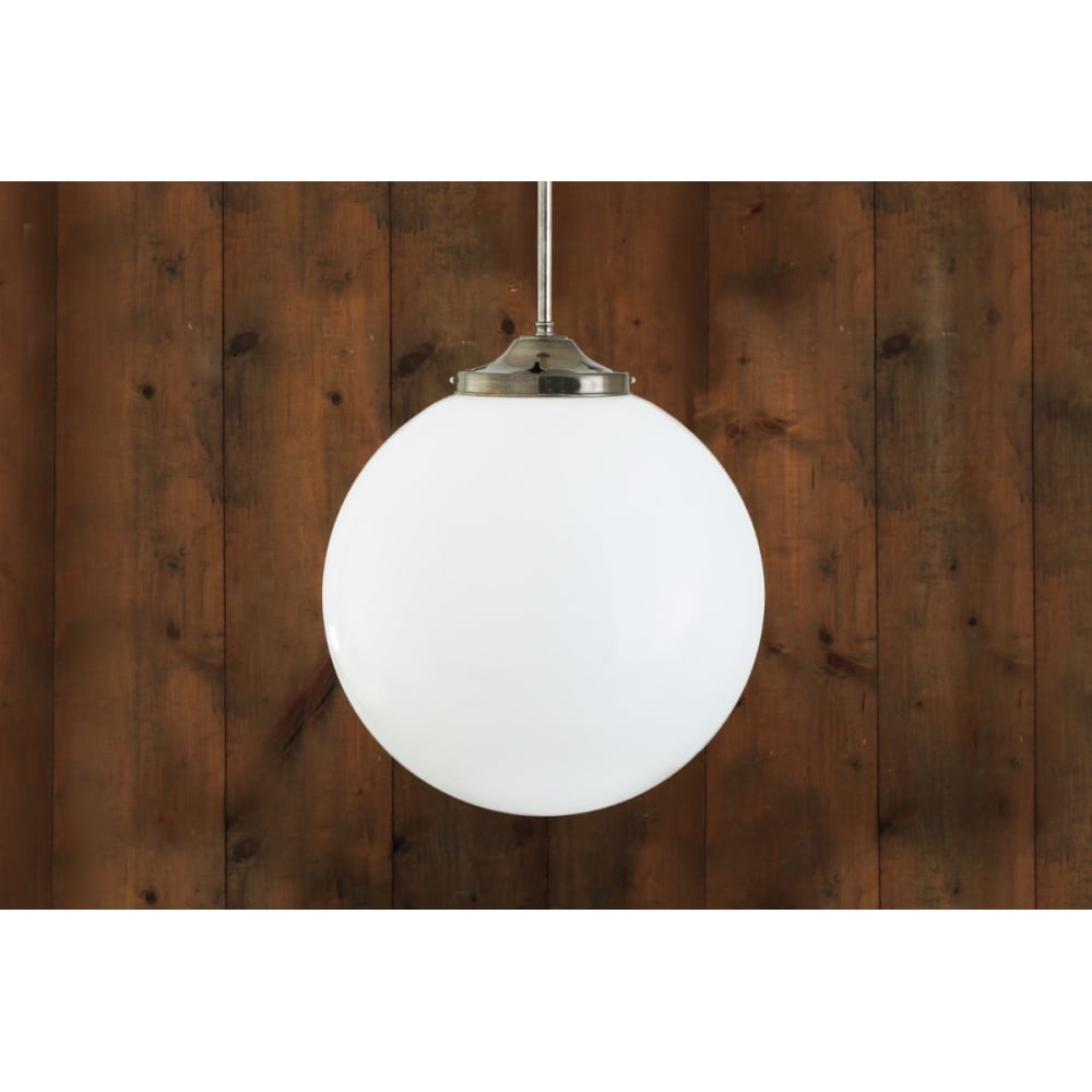 Luanda Antique Brass Globe Pendant Light