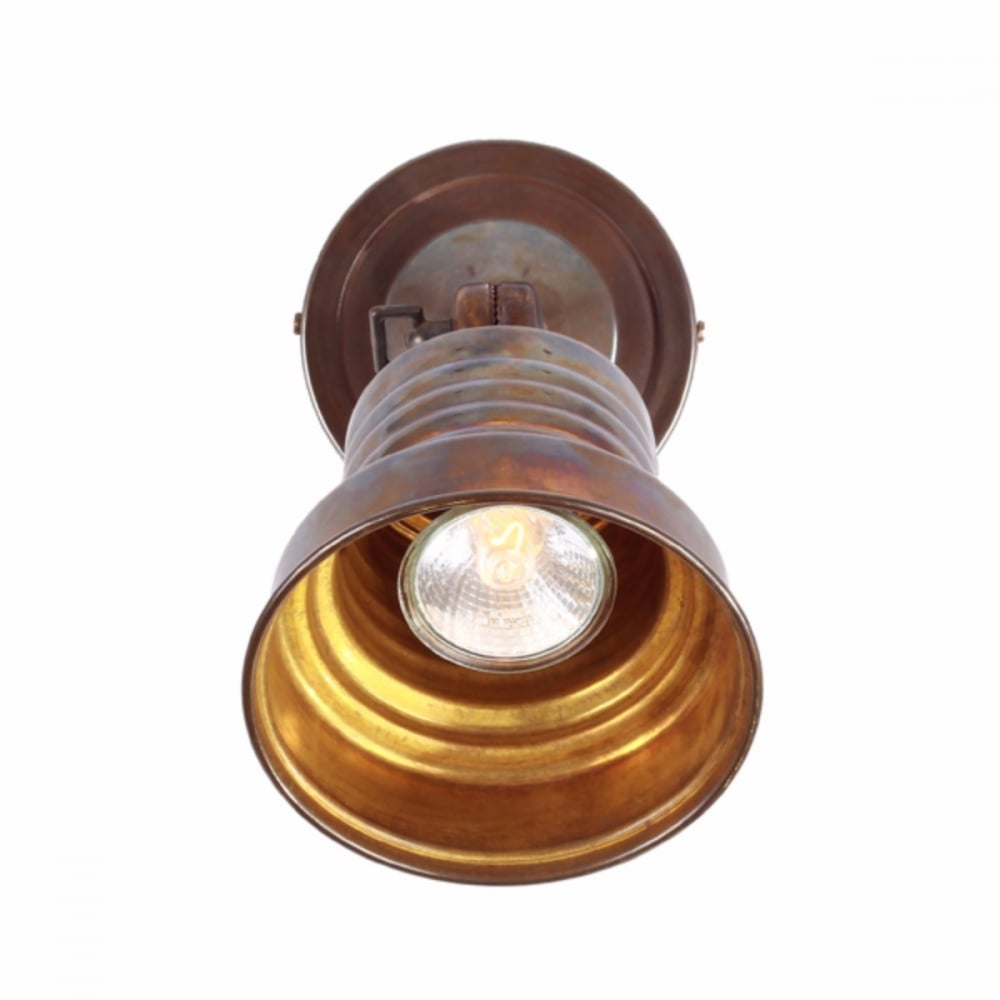 Sucre Vintage Brass Industrial Spot Light