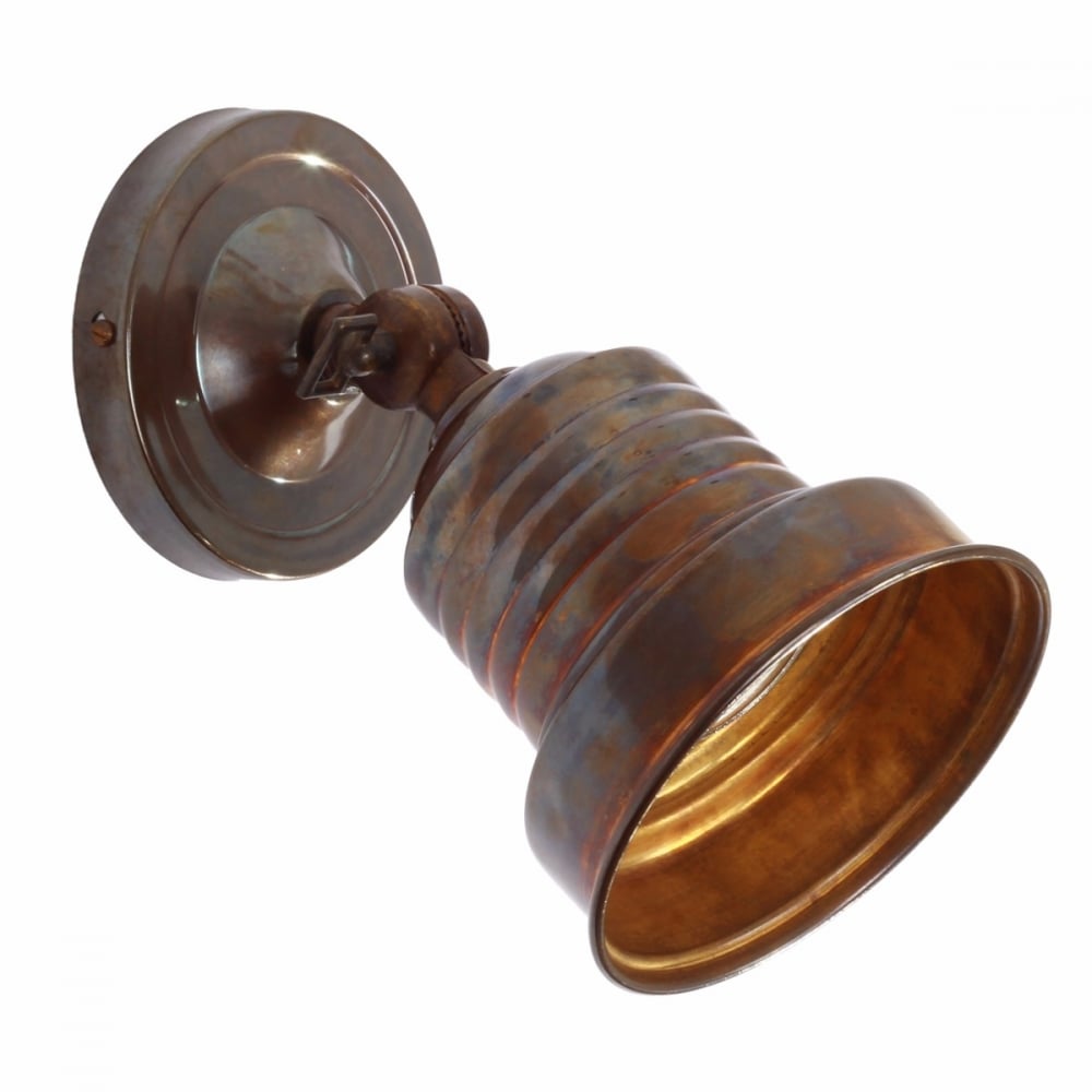 Sucre Vintage Brass Industrial Spot Light