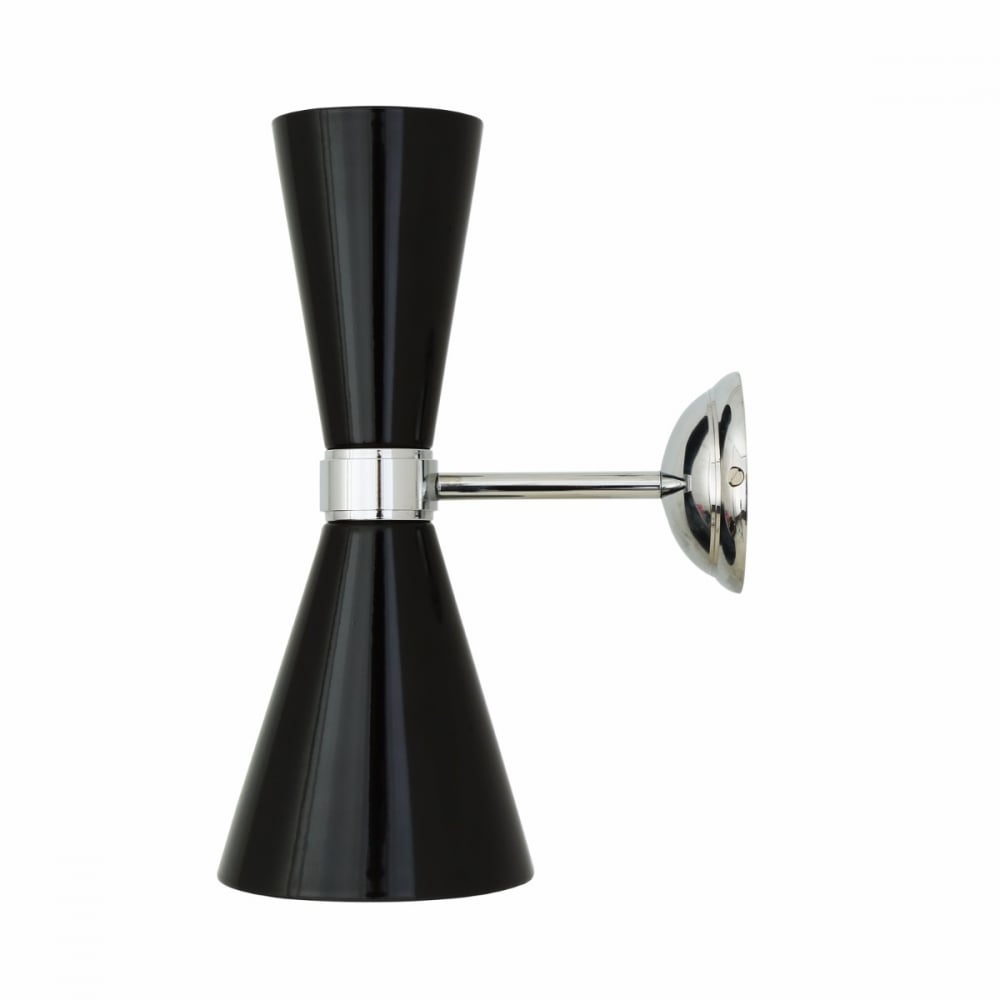 Cairo Wall Sconce, Chrome & Matte Black