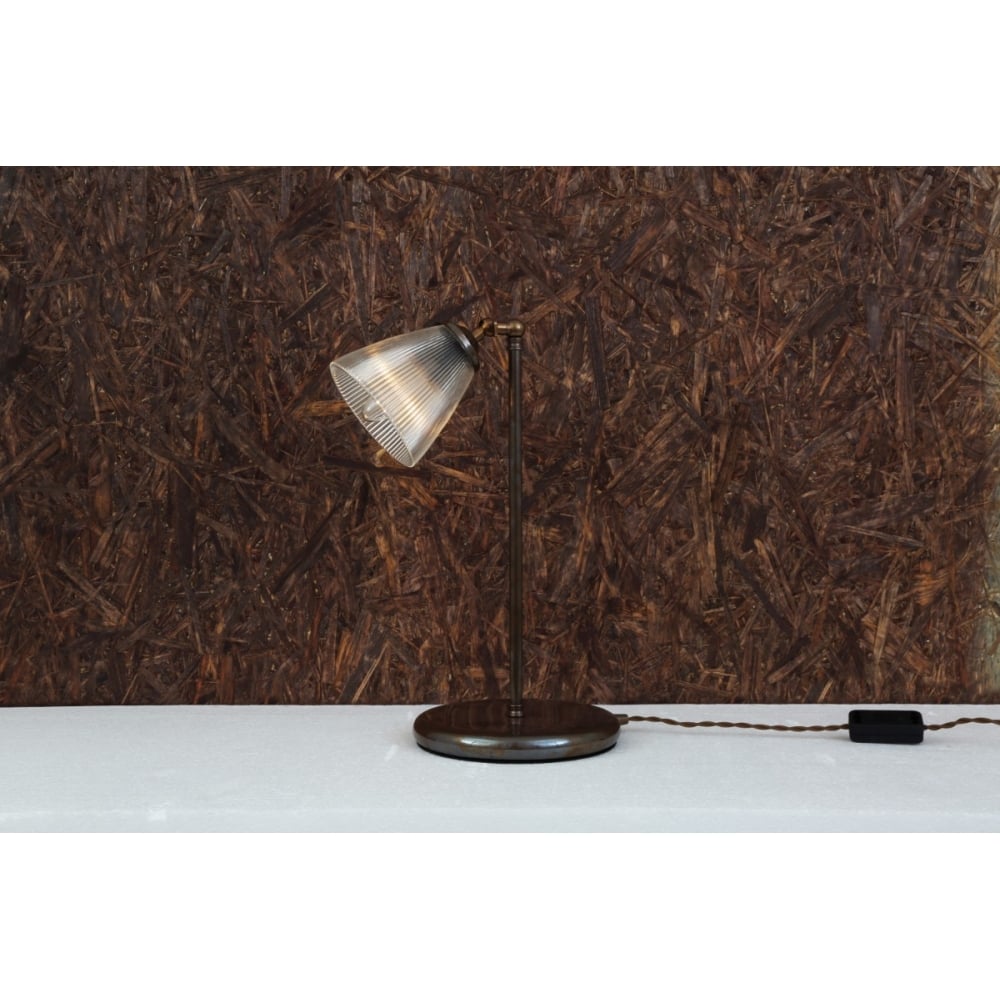 Vintage Industrial Brass Table Lamp - Gadar Collection