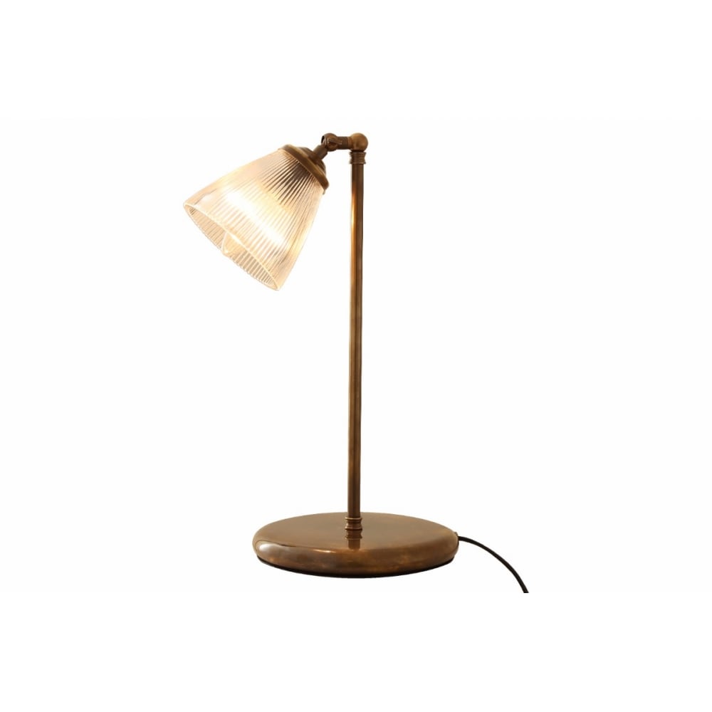 Vintage Industrial Brass Table Lamp - Gadar Collection