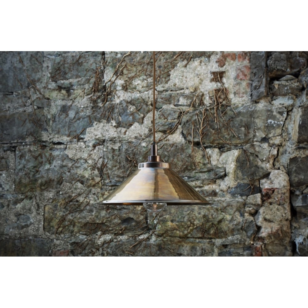 Nerissa Antique Brass Pendant Light - Industrial Steampunk Design