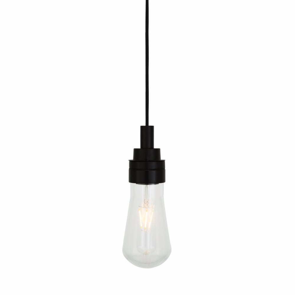 Bo Rustic Pendant Light with Antique Brass Finish and Edison Bulb