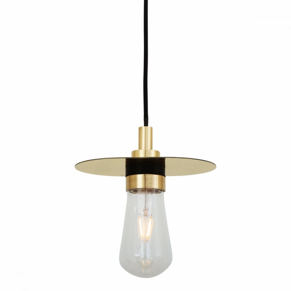 Kai Antique Brass Pendant Light - Elegant Illumination for Vanity Spaces