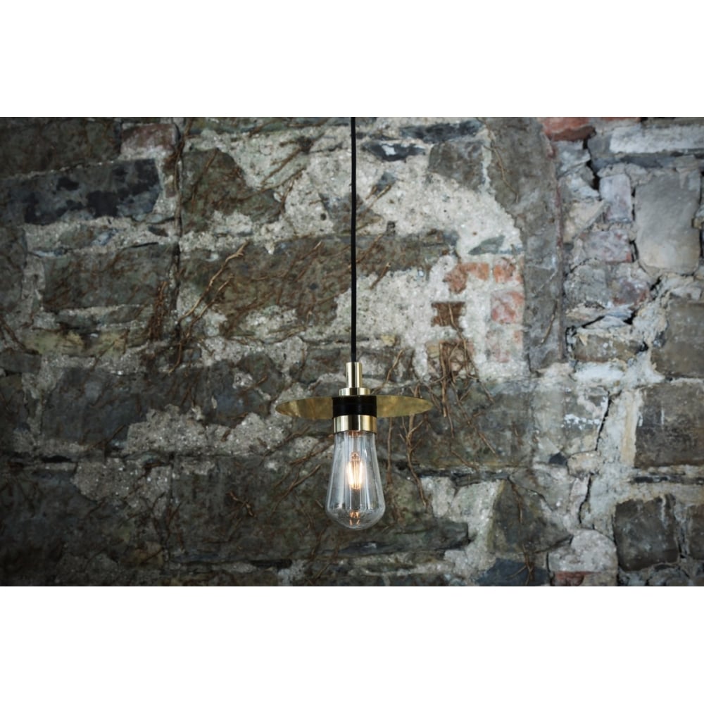 Kai Antique Brass Pendant Light - Elegant Illumination for Vanity Spaces