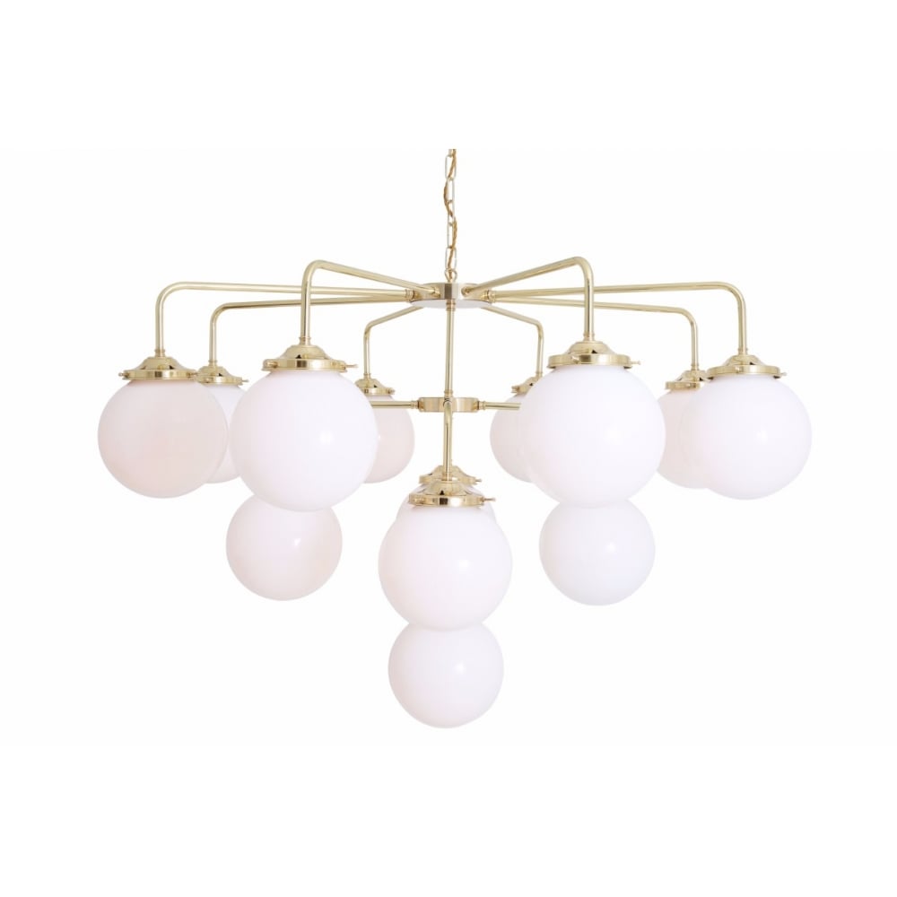 Antique Brass Rome Chandelier with Elegant Oval Glass Shades