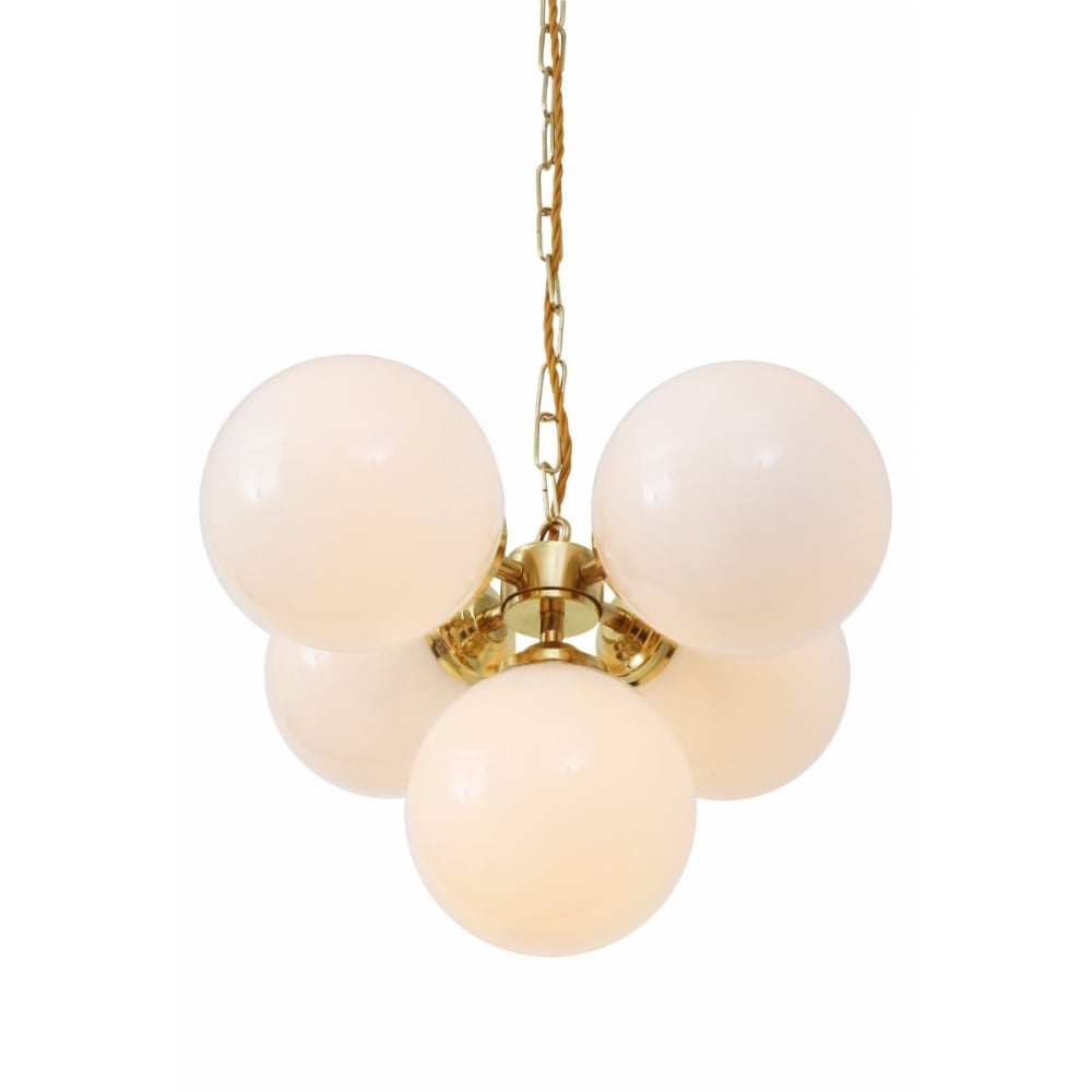 Yaounde Antique Brass Multi-Globe Chandelier