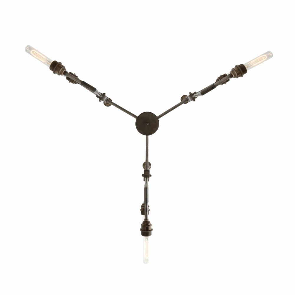 Toluca Vintage Brass Chandelier