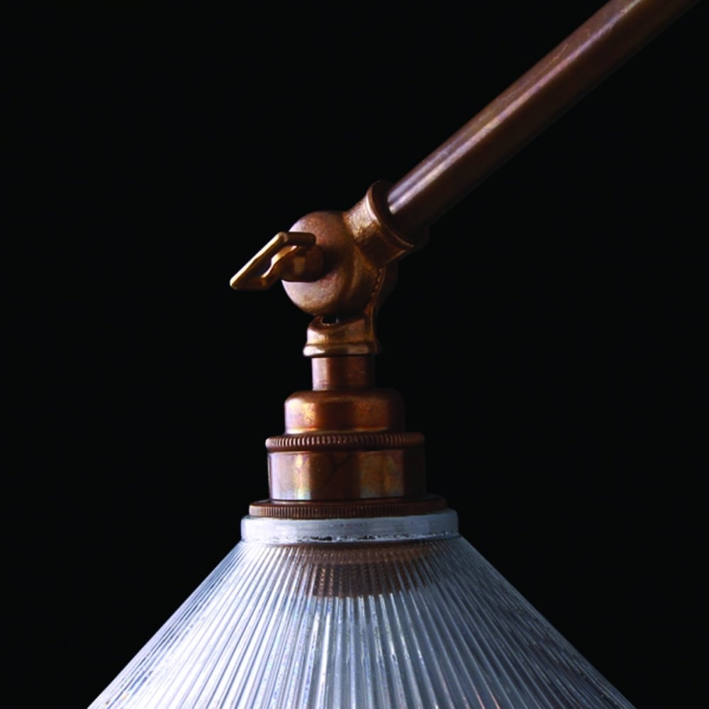 Vintage Brass Adjustable Swing Arm Wall Light