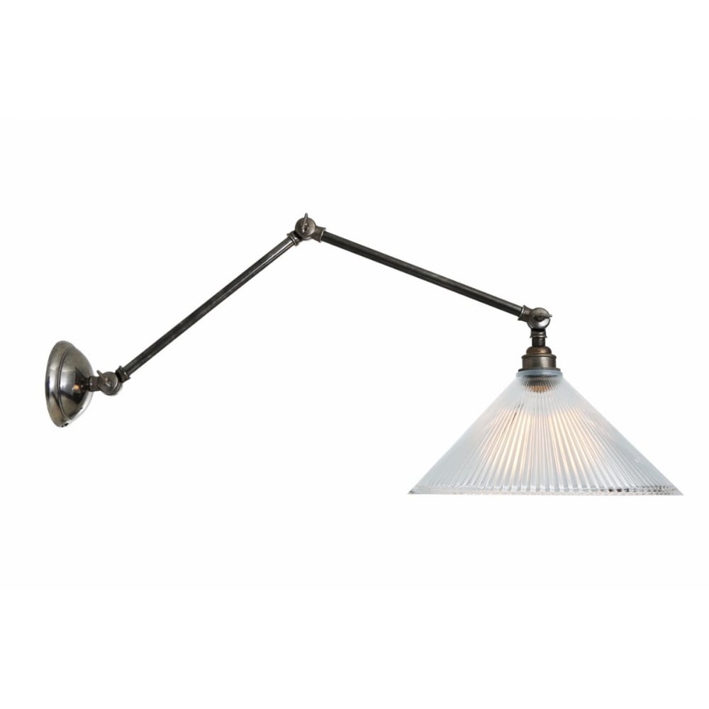 Vintage Brass Adjustable Swing Arm Wall Light