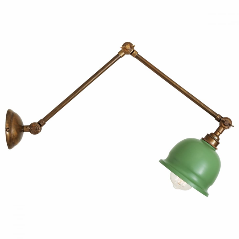 Nico Adjustable Picture Light in Antique and Polished Brass