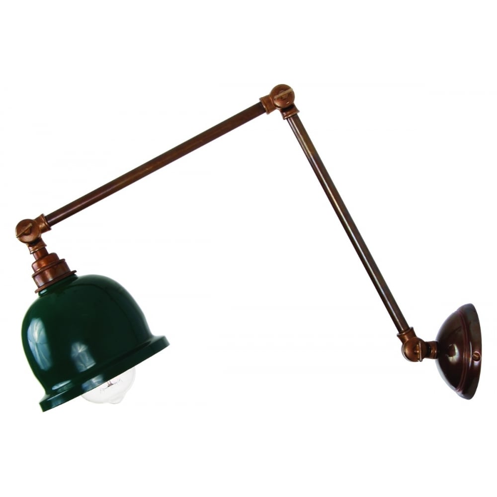 Nico Adjustable Picture Light in Antique and Polished Brass