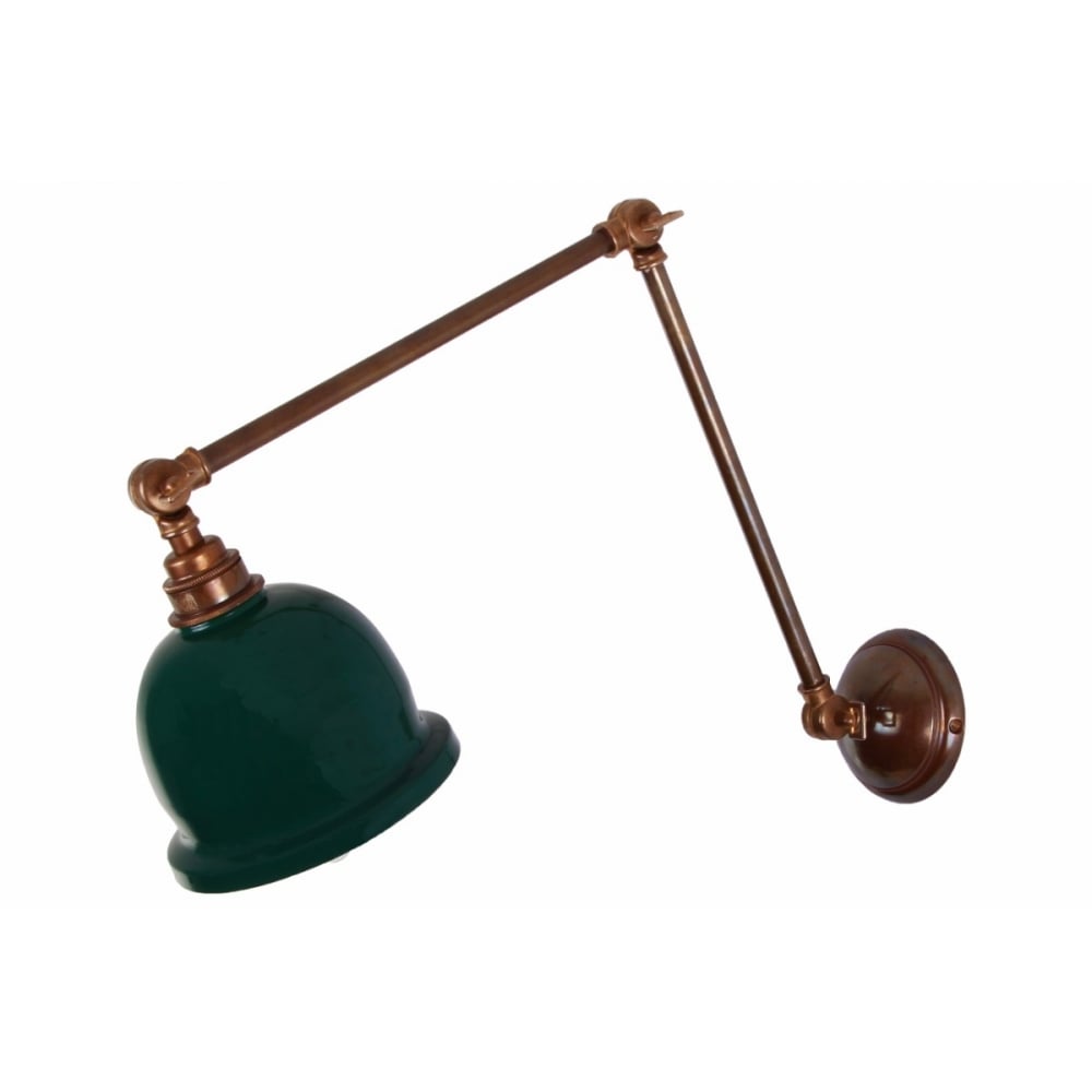 Nico Adjustable Picture Light in Antique and Polished Brass