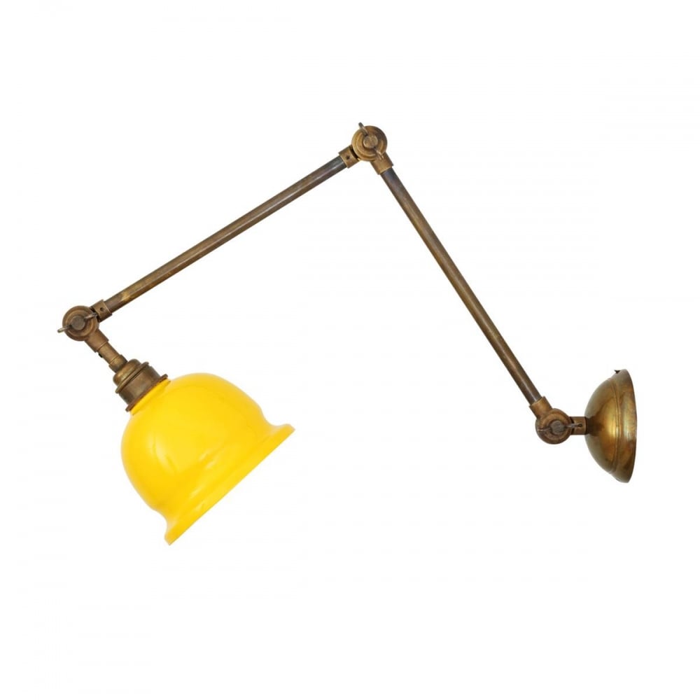 Nico Adjustable Picture Light in Antique and Polished Brass