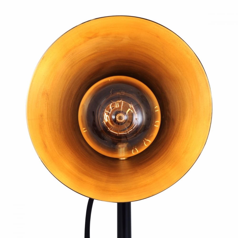 Sima Industrial Chic Matte Black Desk Lamp