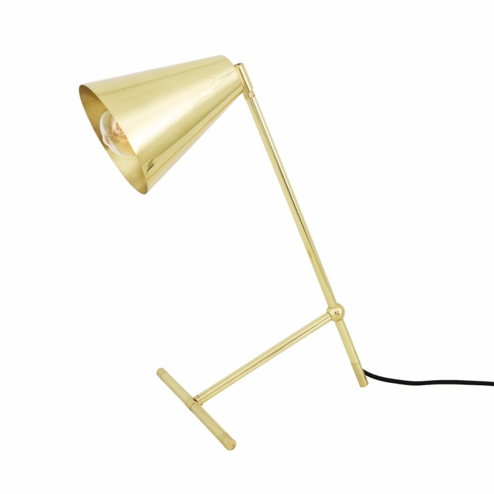 Havana Industrial Chic Brass Table Lamp