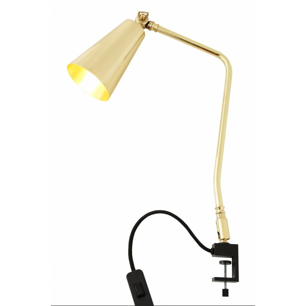 Havana Industrial Chic Brass Table Lamp