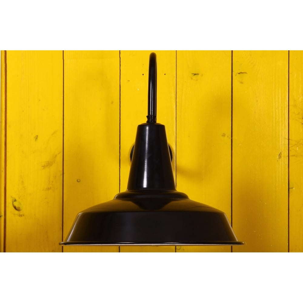 Modern Hex Industrial Wall Sconce in Black