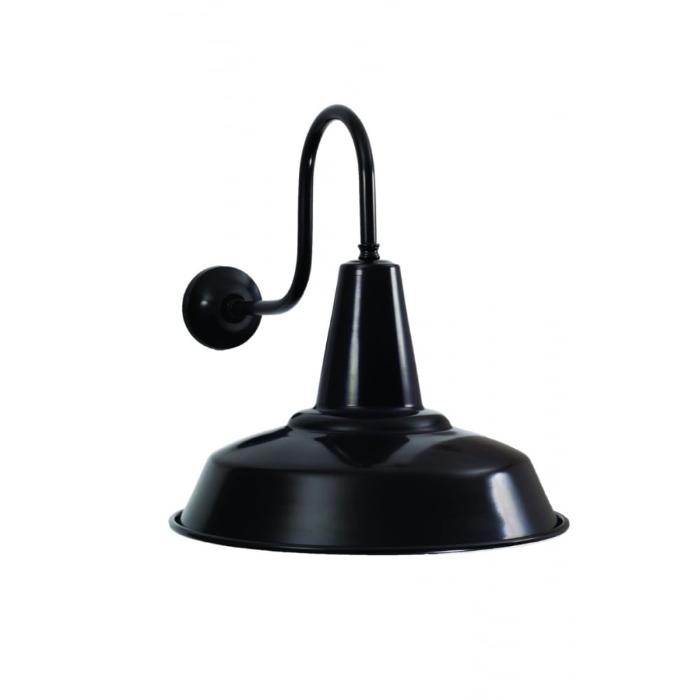 Modern Hex Industrial Wall Sconce in Black