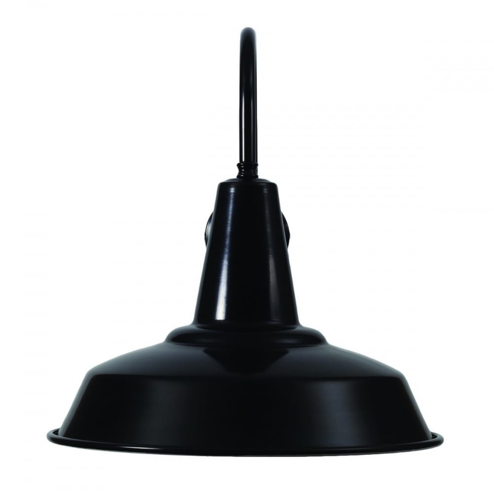 Modern Hex Industrial Wall Sconce in Black