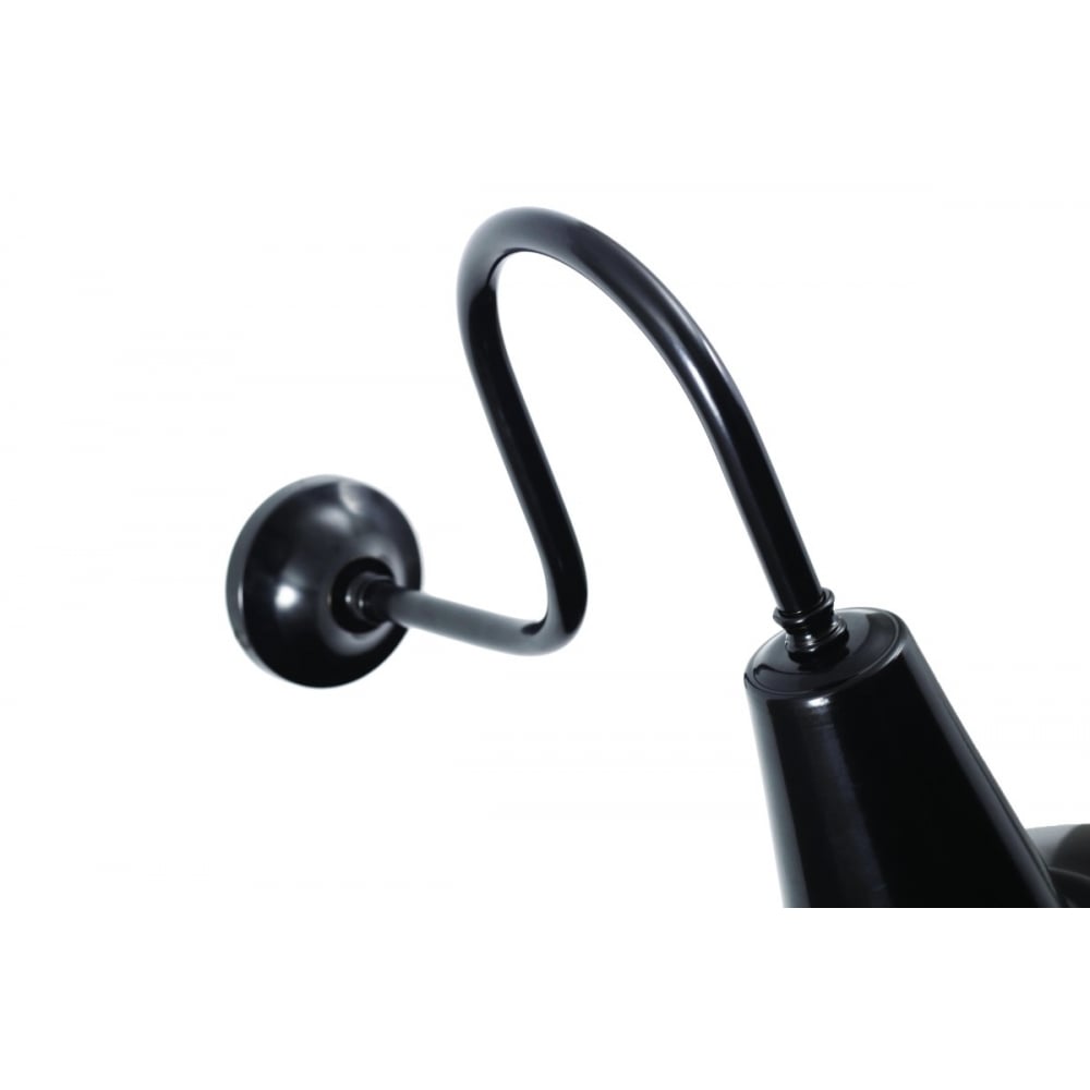 Modern Hex Industrial Wall Sconce in Black