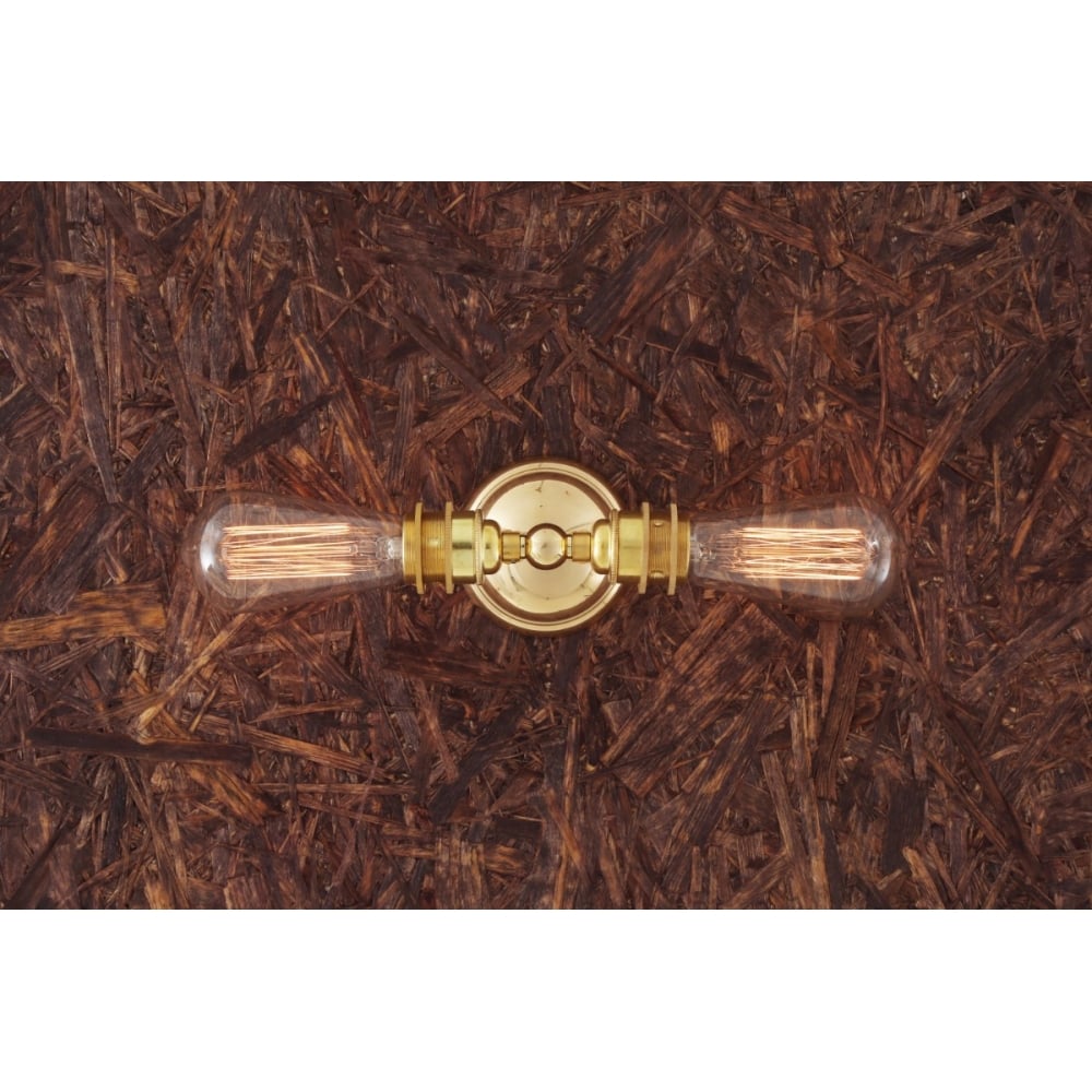 Lome Antique Brass Double Wall Sconce