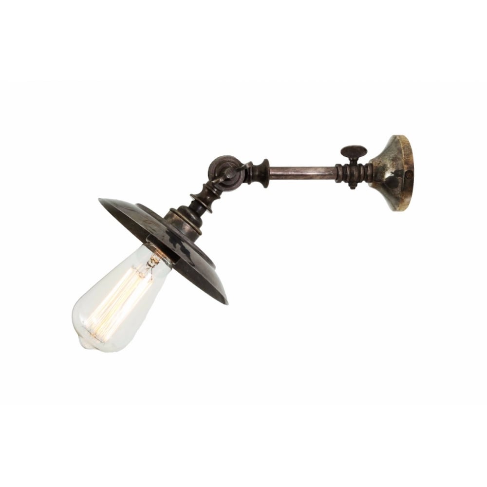 Vintage-Inspired Porter Brass Swing Arm Wall Light