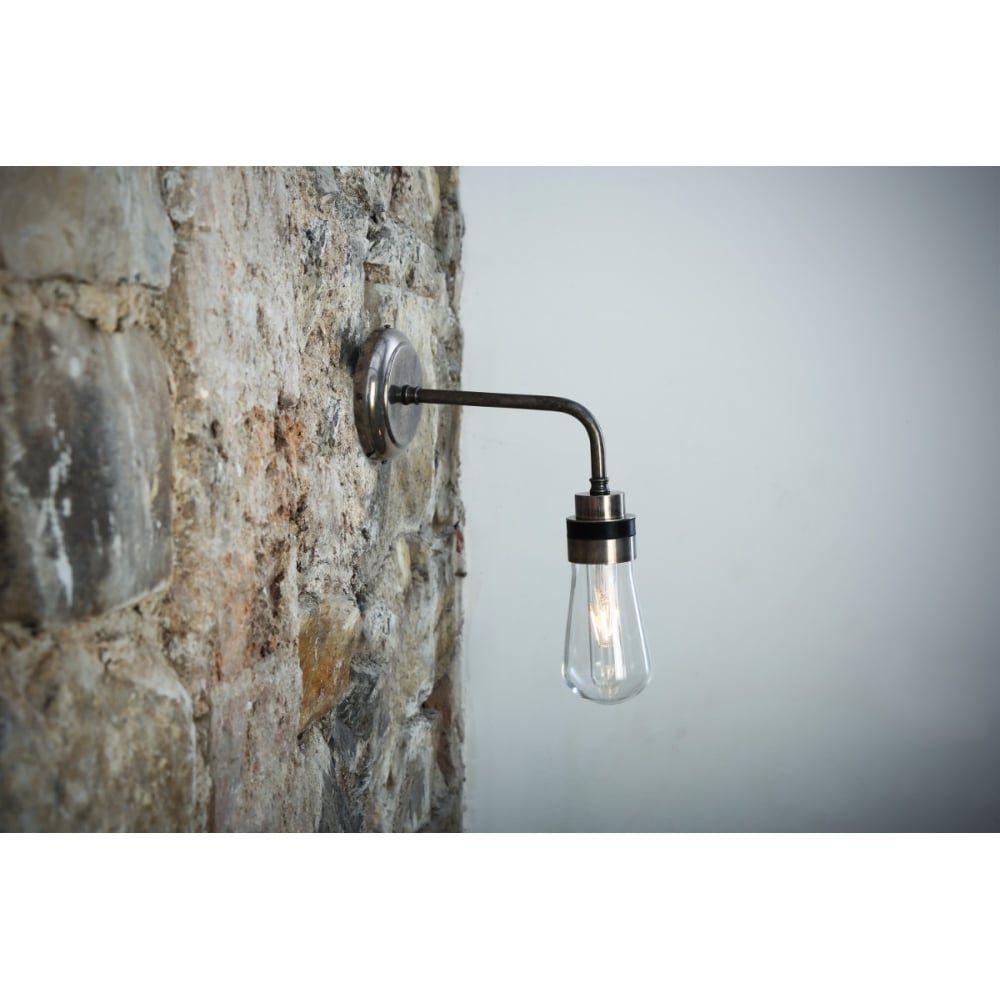 Quirky Retro Industrial Wall Light with Single Bulb