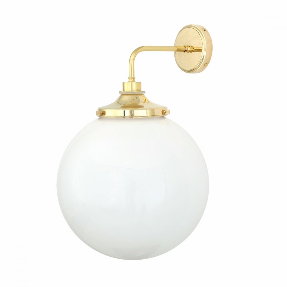 Vintage Industrial Glass Sphere Wall Sconce