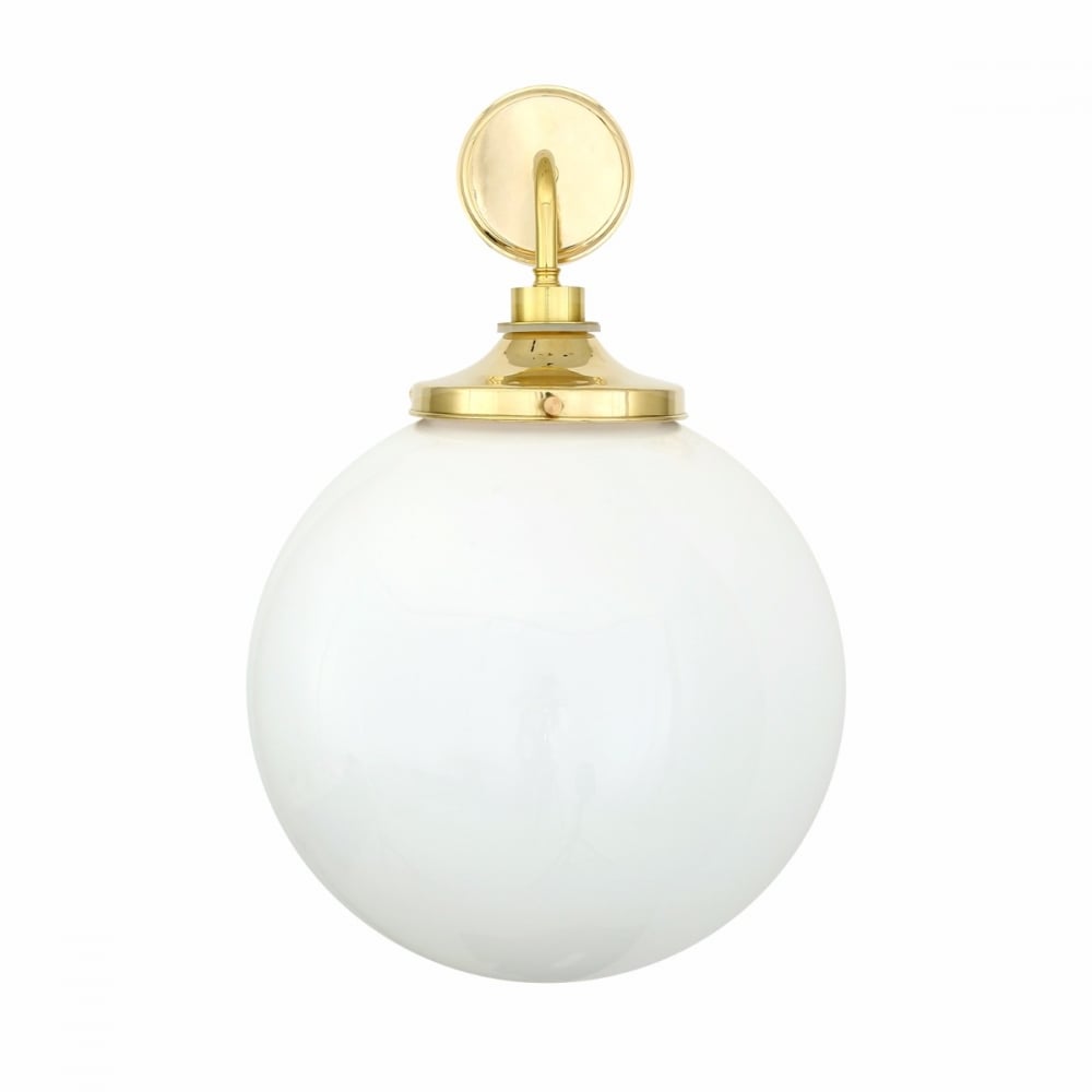 Vintage Industrial Glass Sphere Wall Sconce