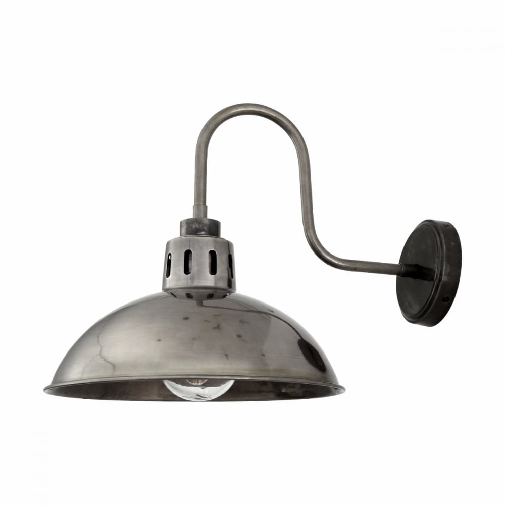 Talise Industrial Rustic Wall Light with Open Bowl Design