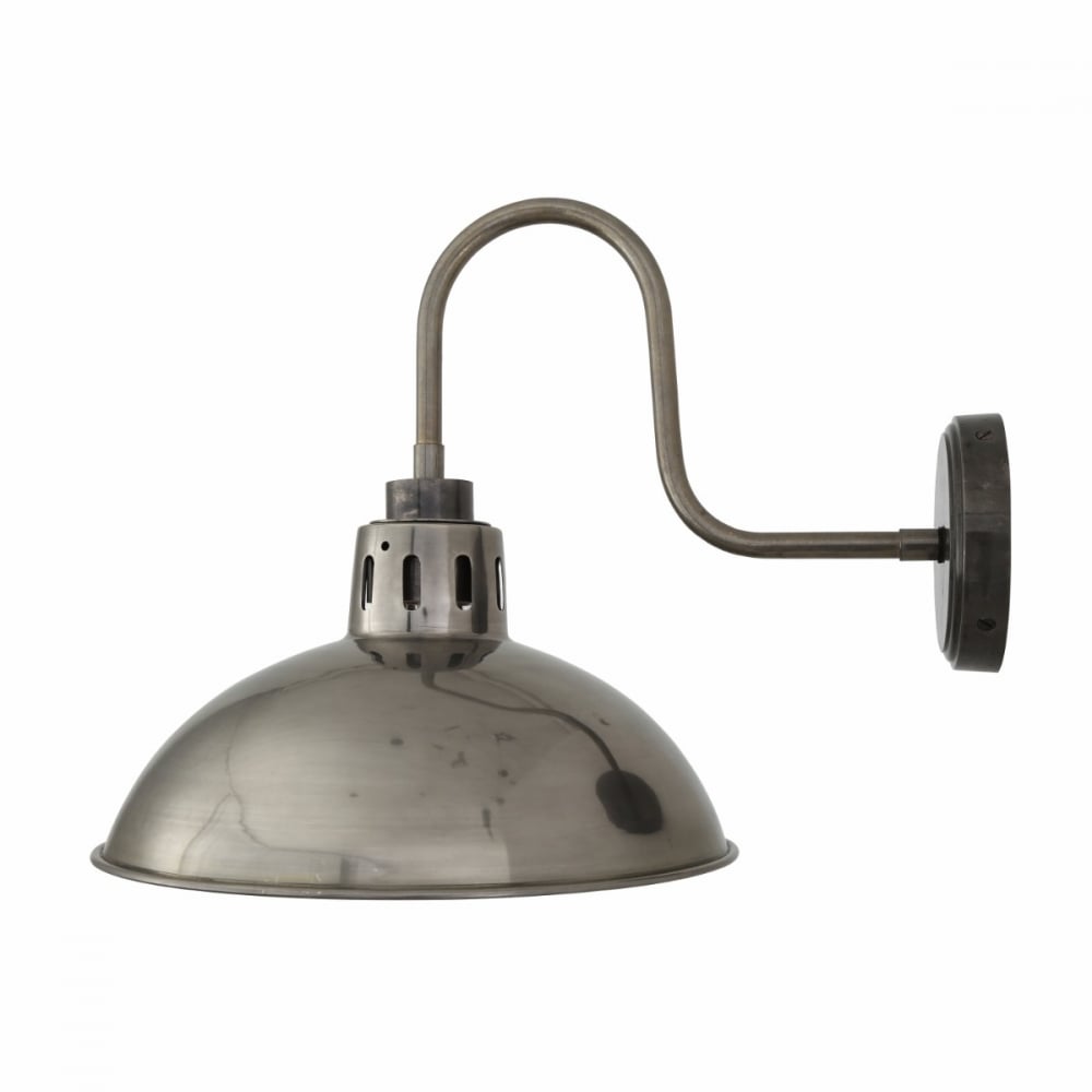 Talise Industrial Rustic Wall Light with Open Bowl Design