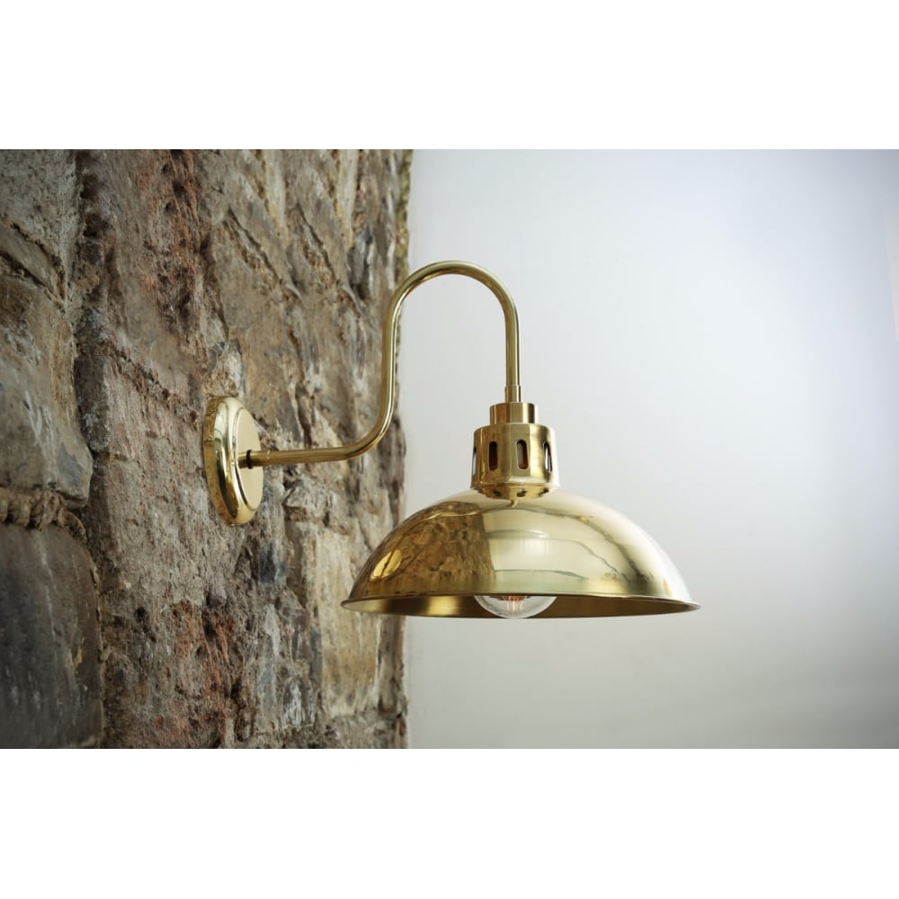 Talise Industrial Rustic Wall Light with Open Bowl Design