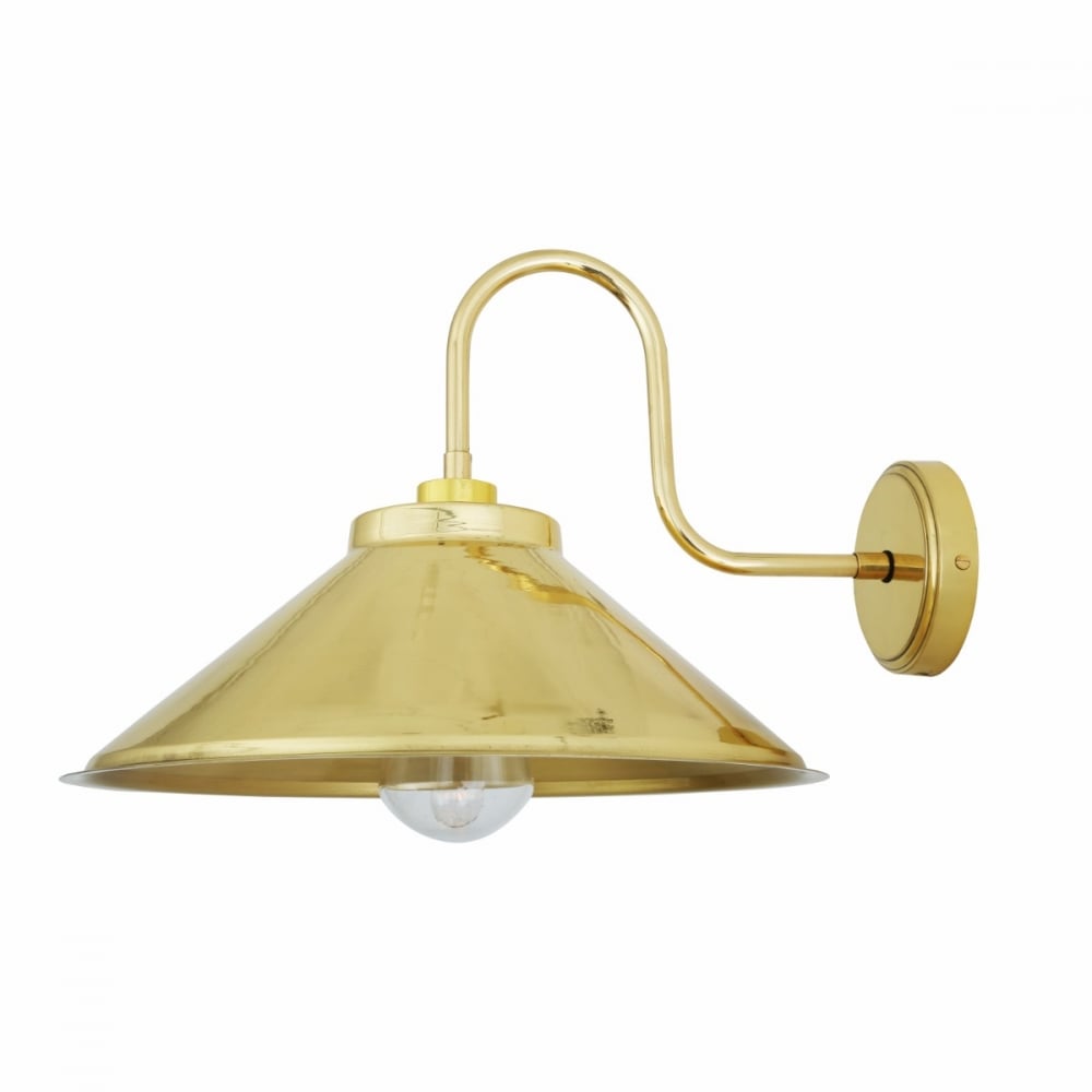 Nerissa Industrial Vintage Wall Light with Open Cone Shade