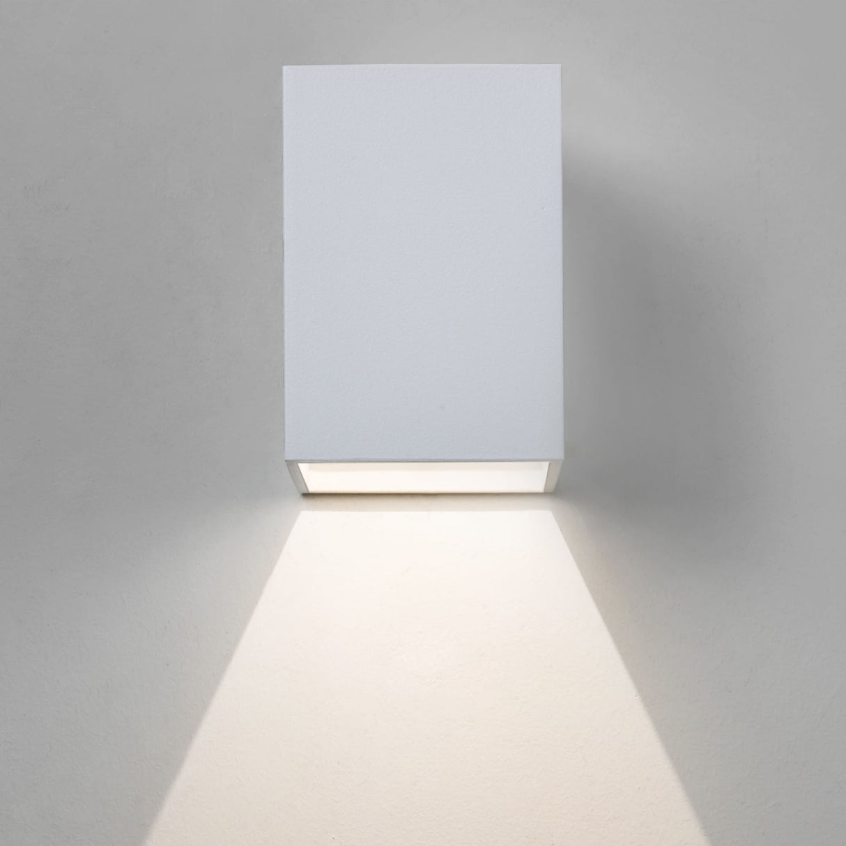 Oslo White Cube LED Exterior Wall Light