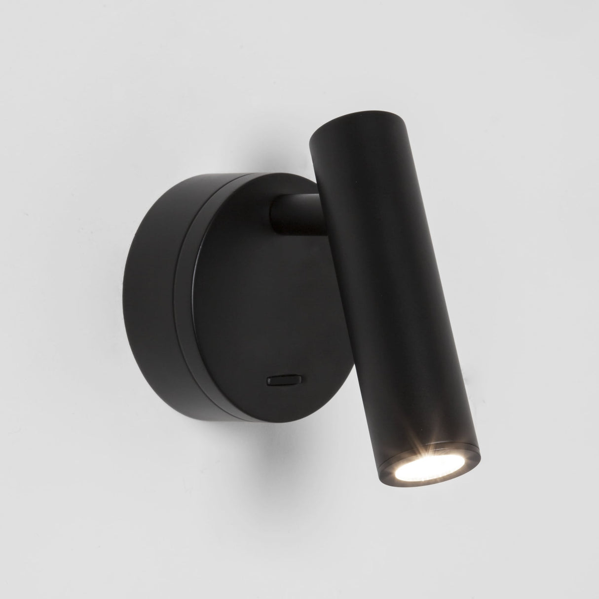 Sleek Black LED Wall-Mounted Reading Light with Switch