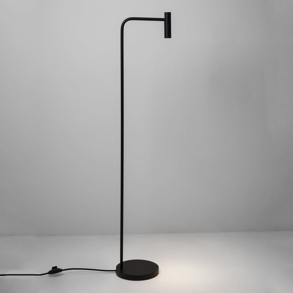 Sleek Black Enna 3W LED Modern Floor Lamp