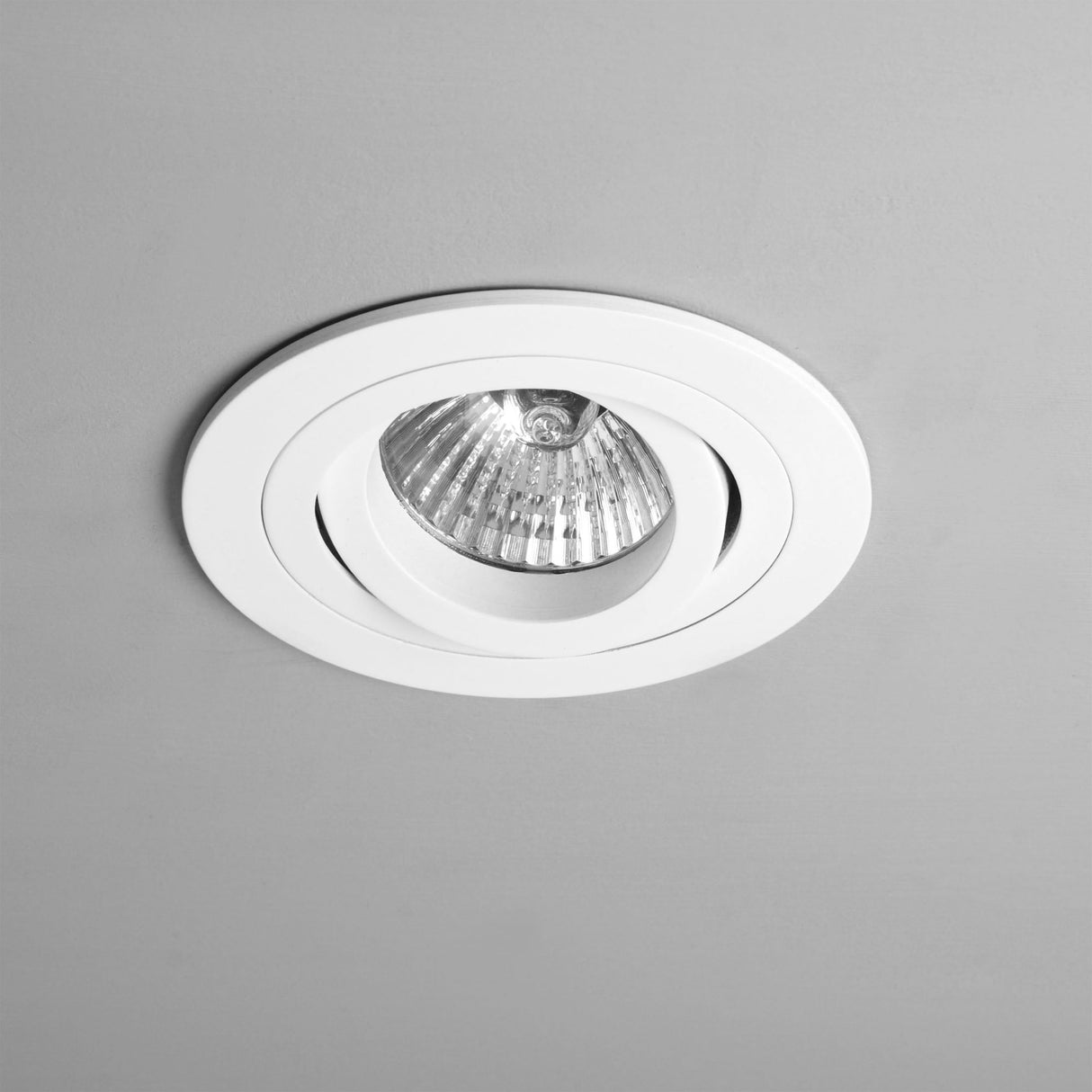 White Adjustable GU10 Fire Rated Recessed Downlight - Taro Series
