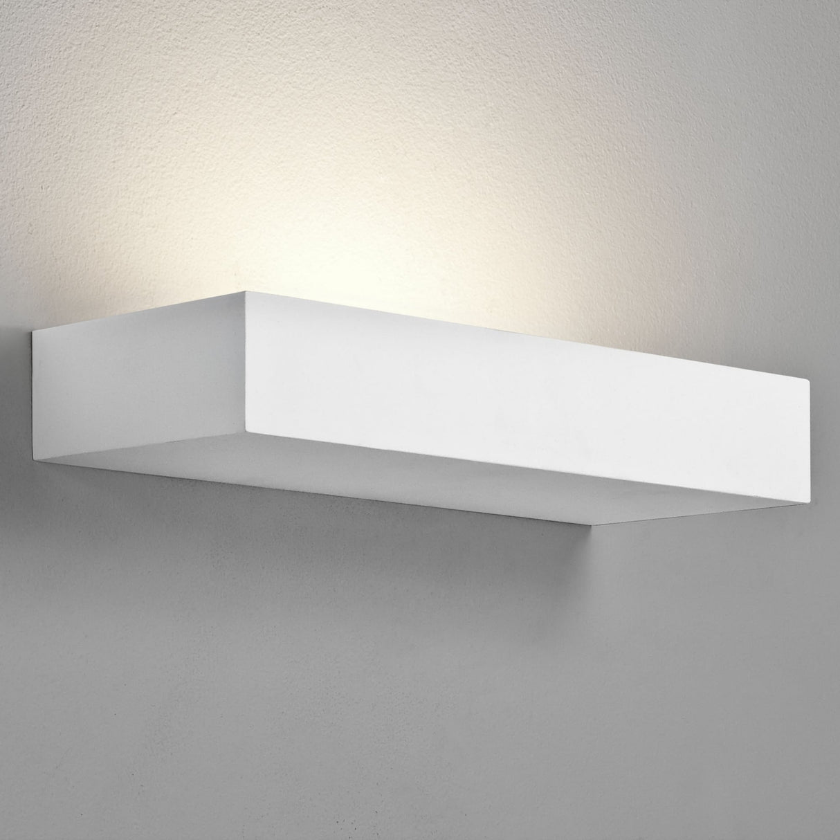 White LED Wall Light with Floating Shelf Design - Parma Collection