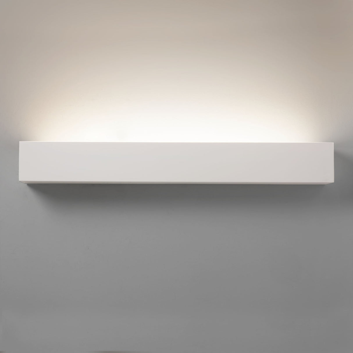 Parma Wide White LED Wall Shelf Light