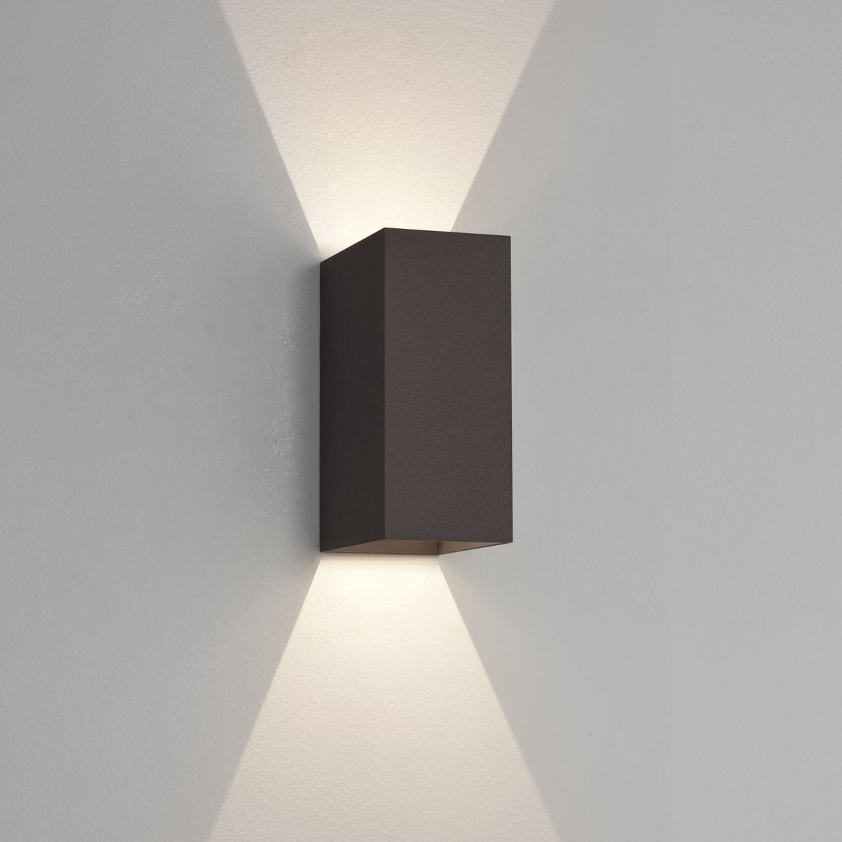Sleek Oslo Black LED Wall Light Box with Modern Design