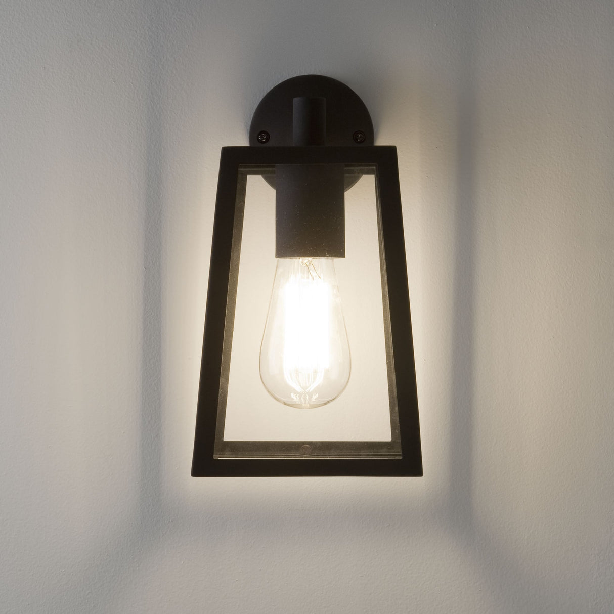 Calvi Black Arm Wall Lantern