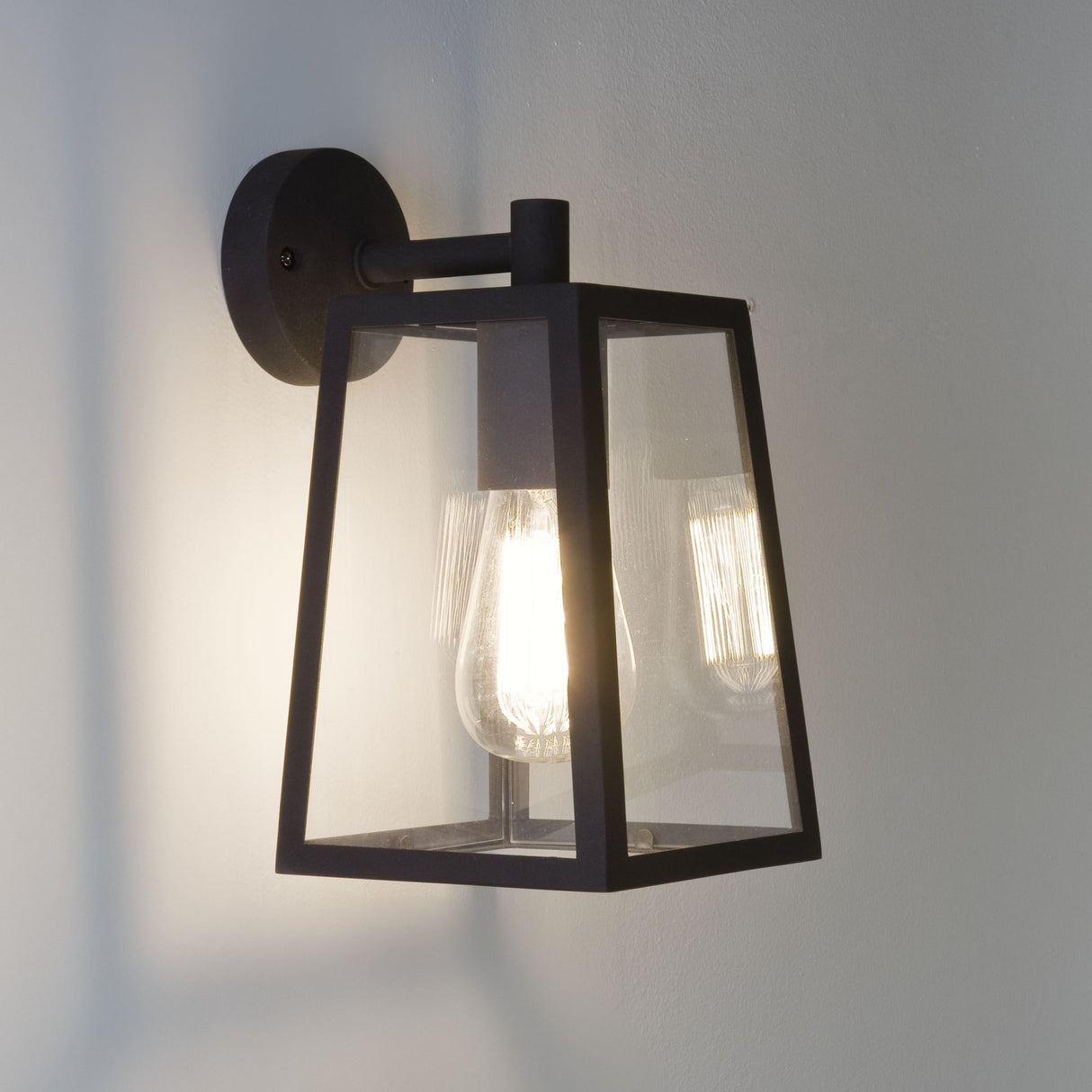 Calvi Black Arm Wall Lantern