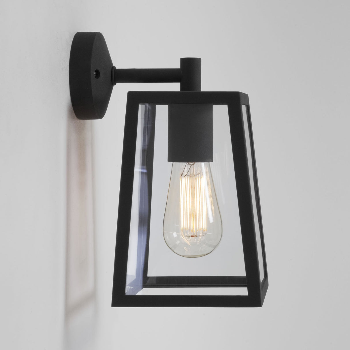 Calvi Black Arm Wall Lantern