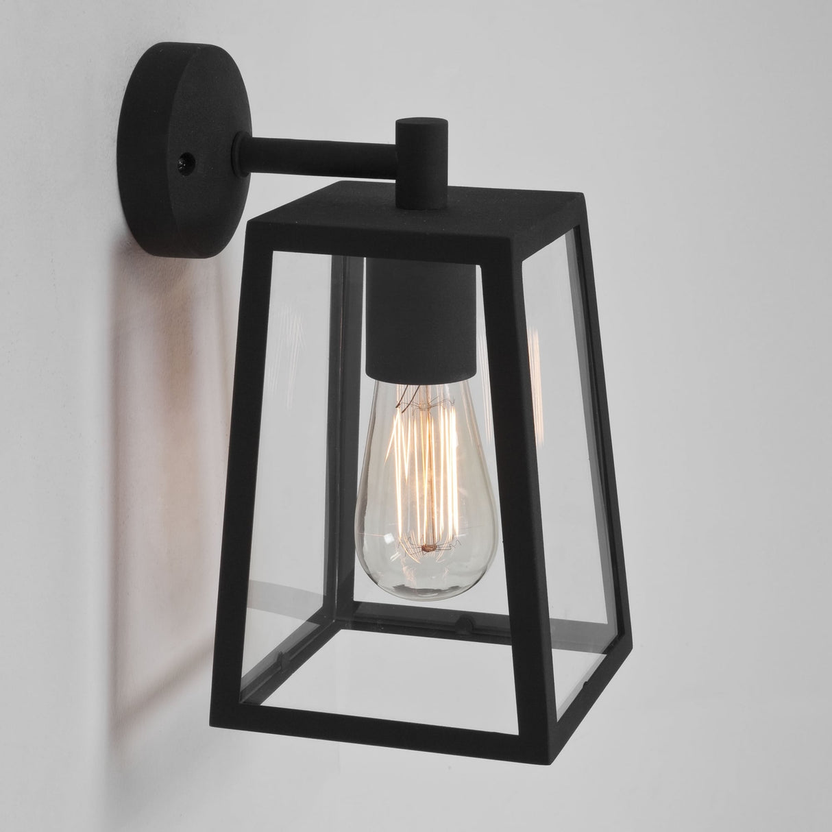 Calvi Black Arm Wall Lantern