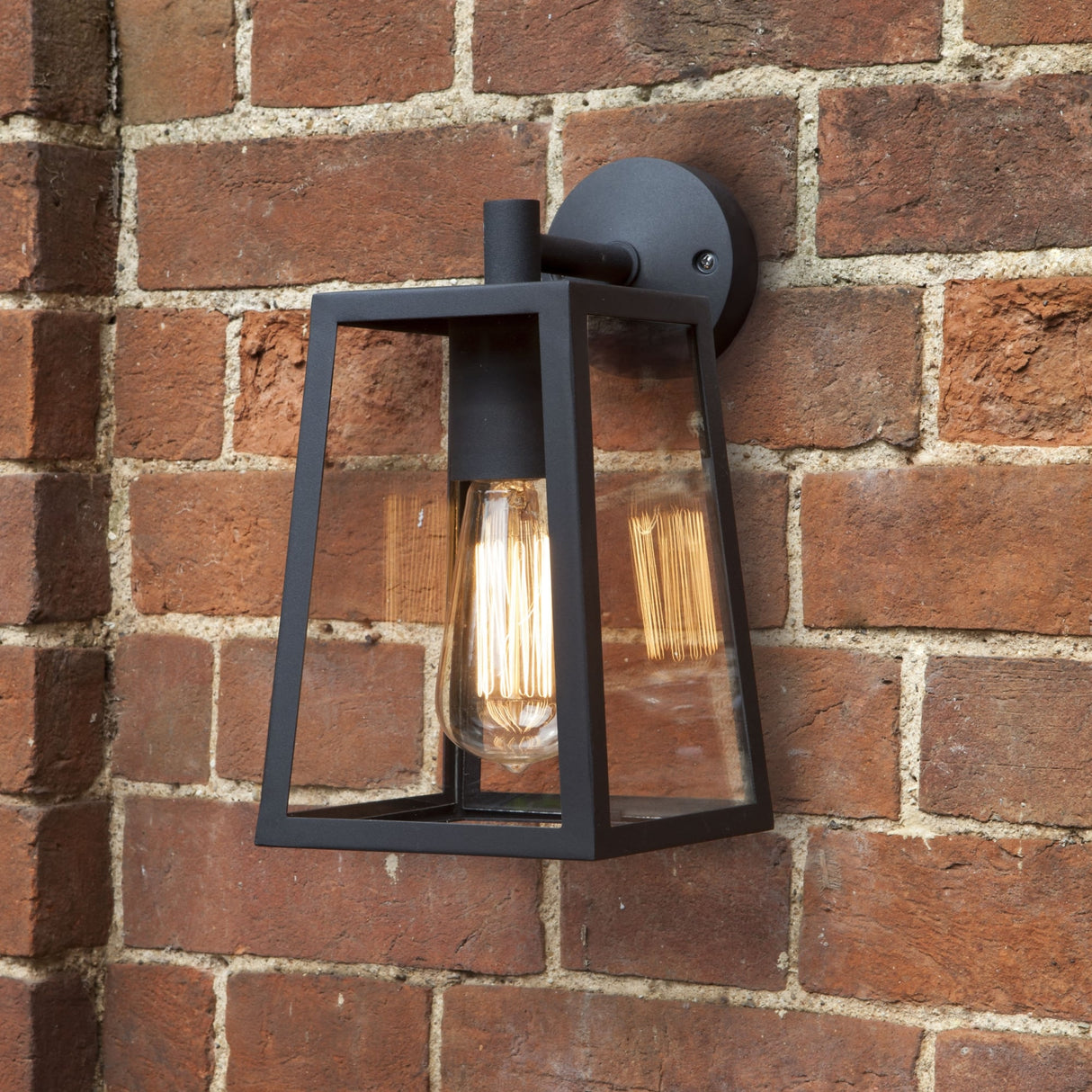 Calvi Black Arm Wall Lantern