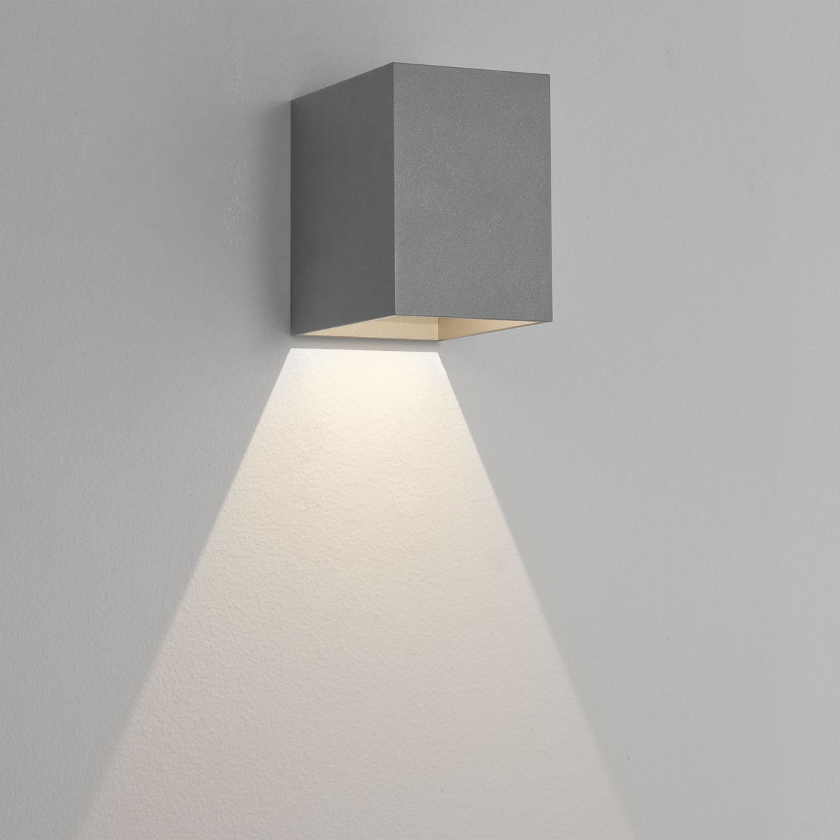 Sleek Oslo Silver Box LED Wall Sconce